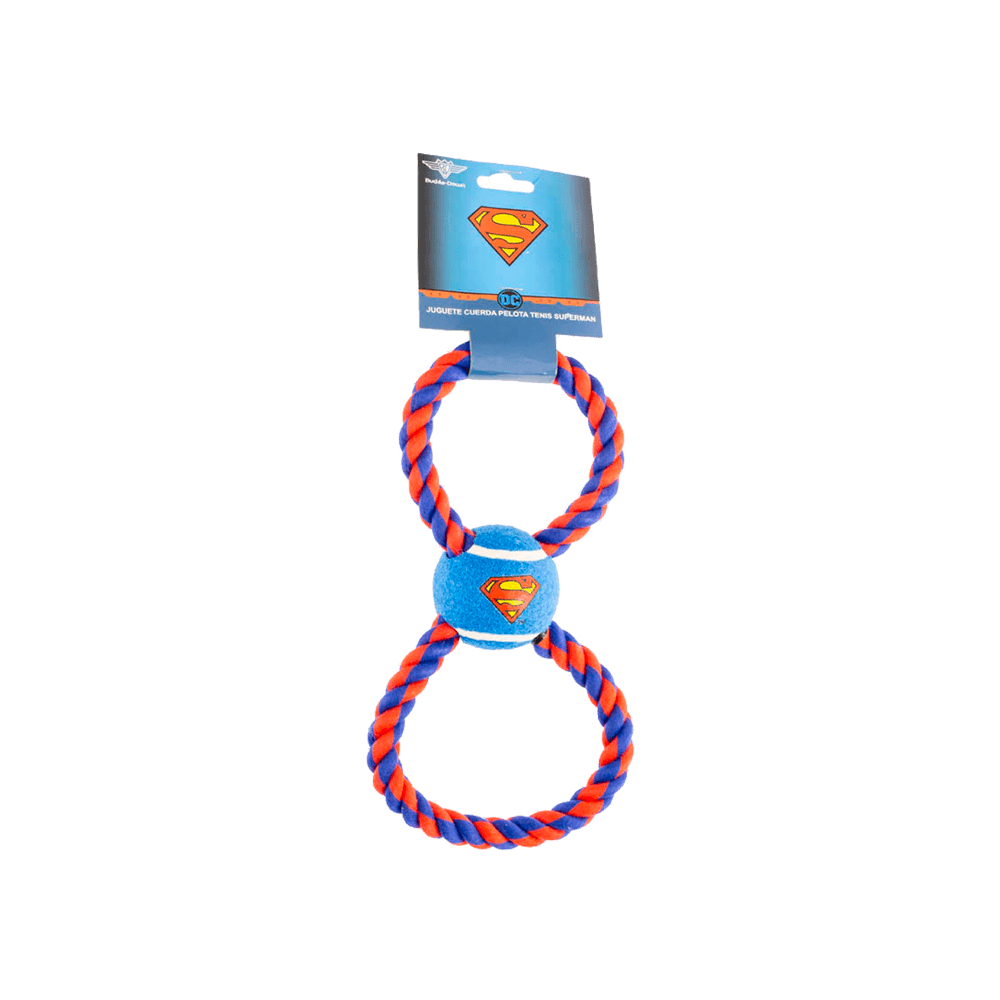 Juguete Cuerda Pelota Tenis Superman