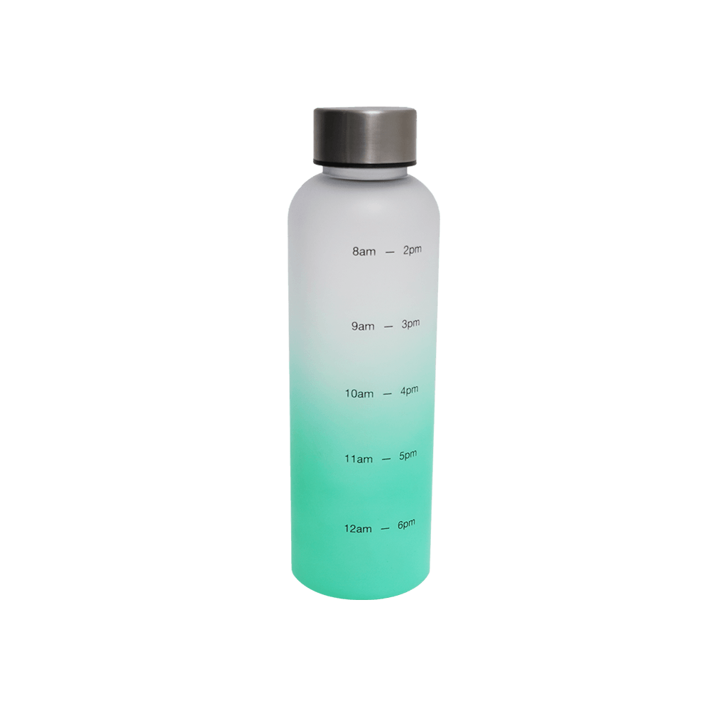 Botella Agua Degradé Verde
