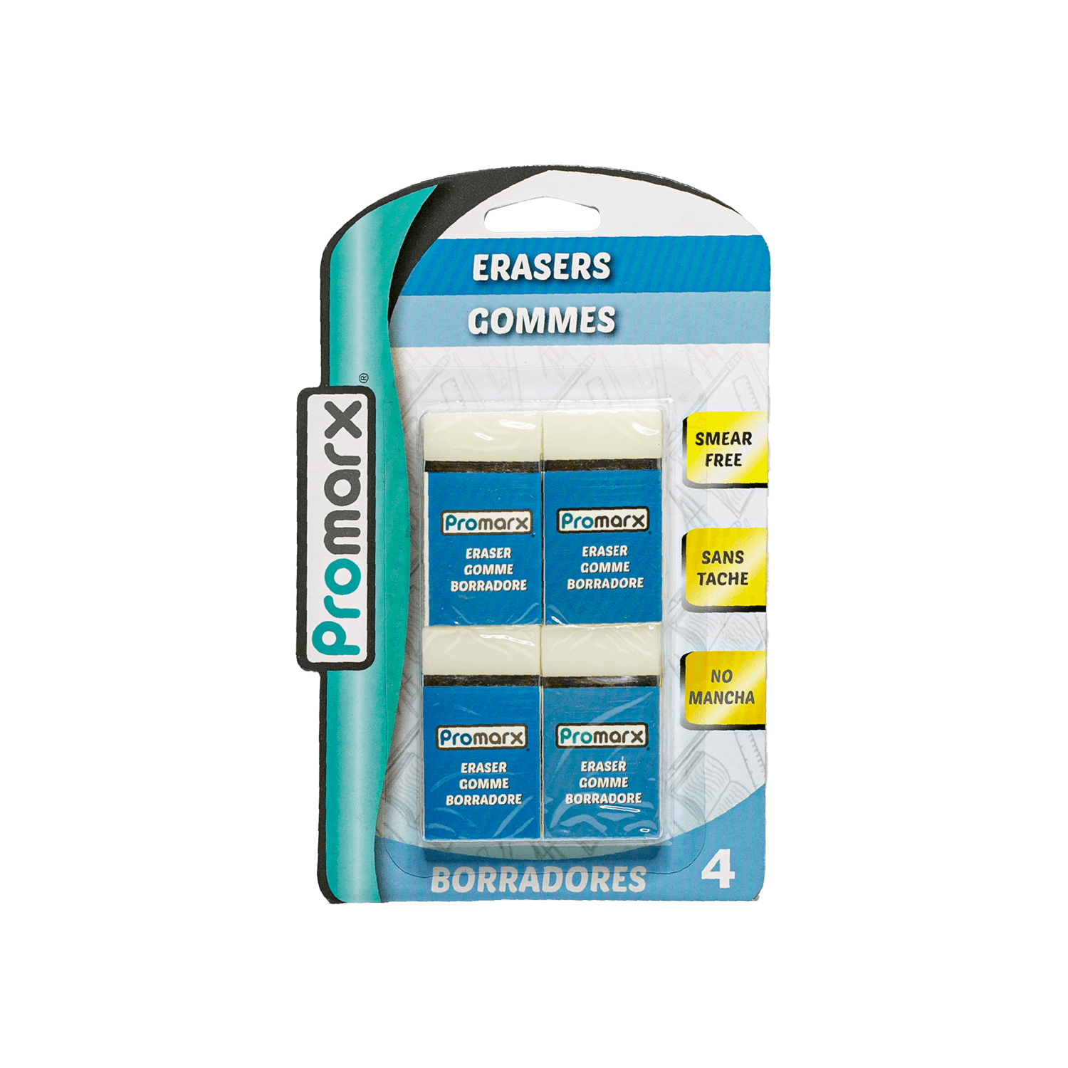 Promarx Juego de Borradores 4CT 6.5MM