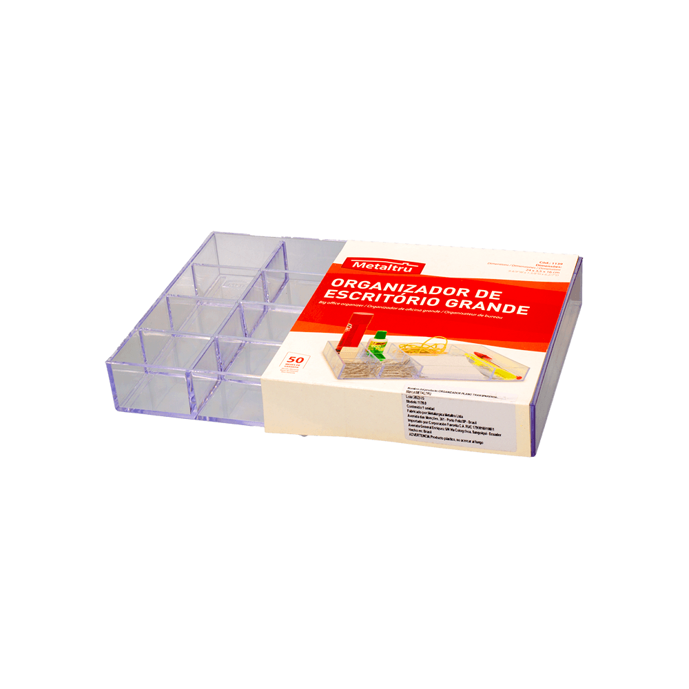 Organizador Plato Transparente