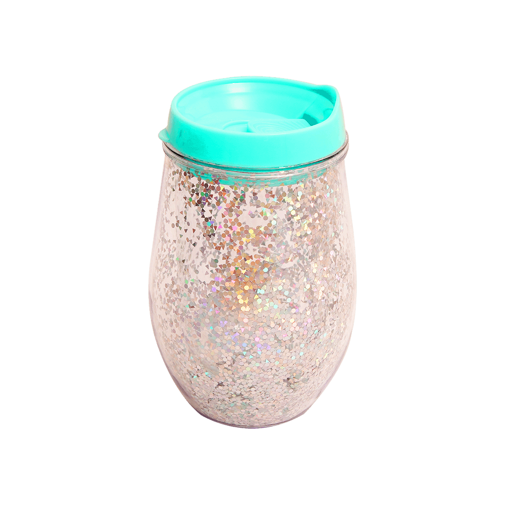 Vaso Plástico C/Brillos 3 colores
