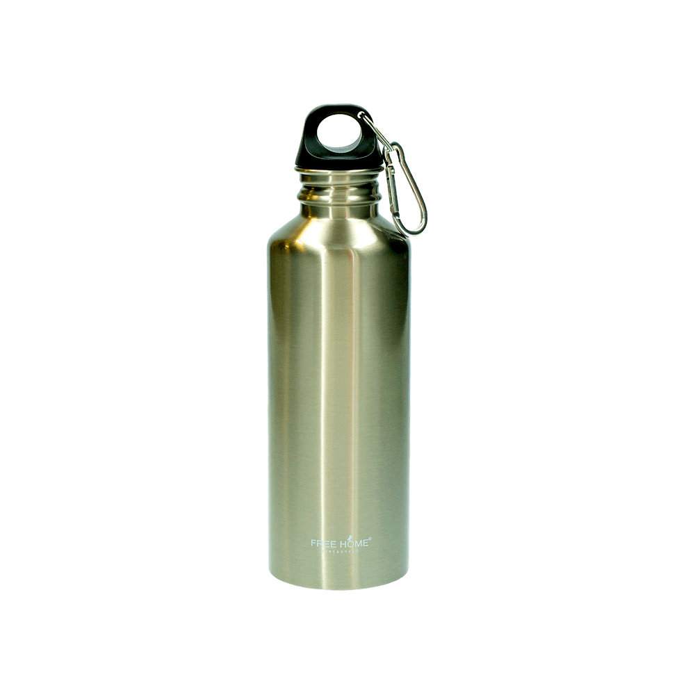 Botella Deportiva Aluminio Plateada