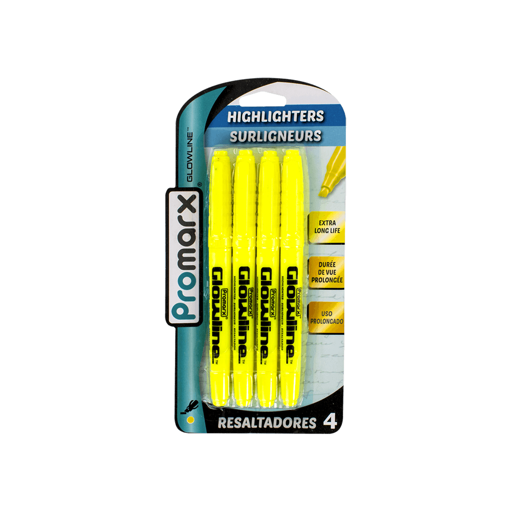 Resaltadores Bolsillo 4CT Amarillo