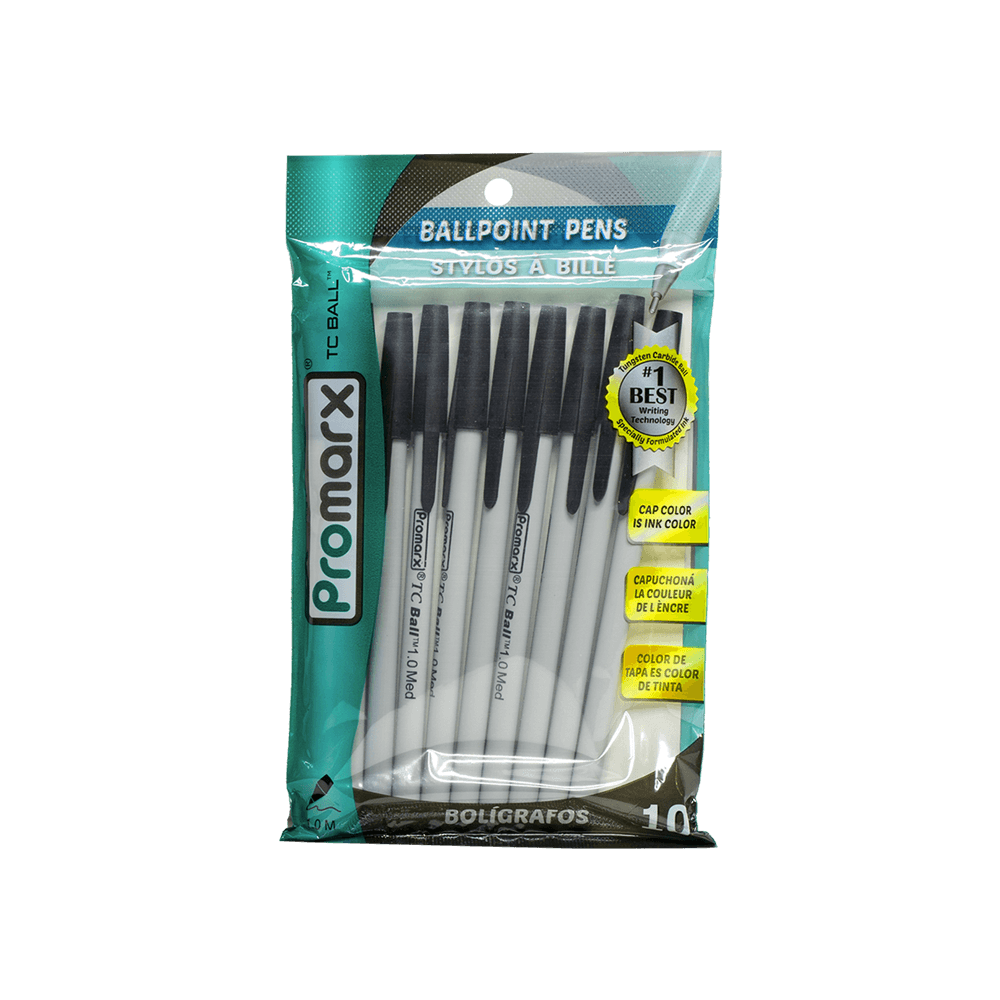 Promarx TC Bolígrafo 10CT Negro